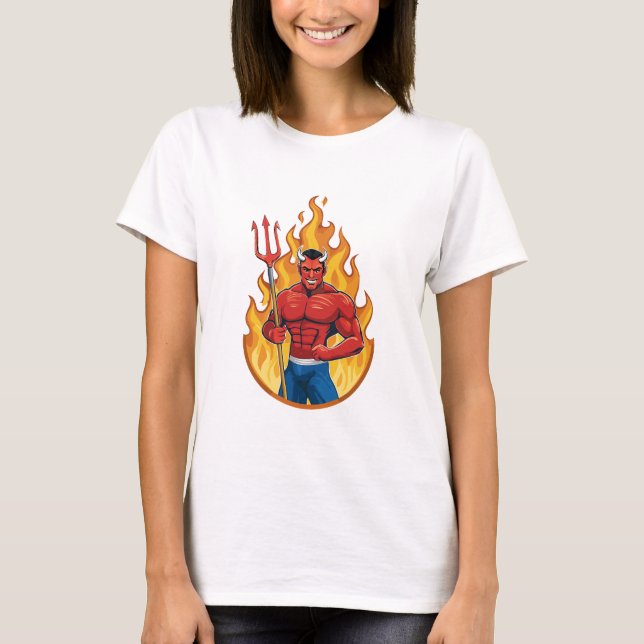 Devil with trident T-Shirt (Front)