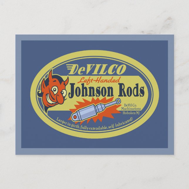 DeVILCO Left-Handed Johnsons Postcard (Front)