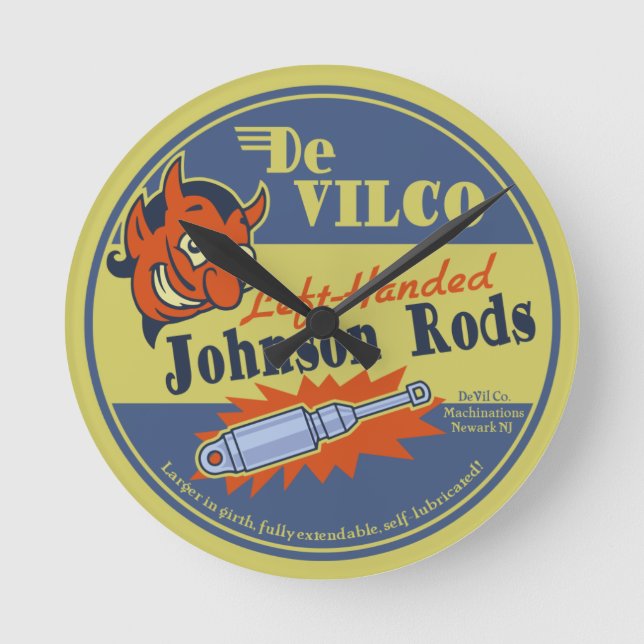 DeVILCO Left-Handed Johnsons Round Clock (Front)