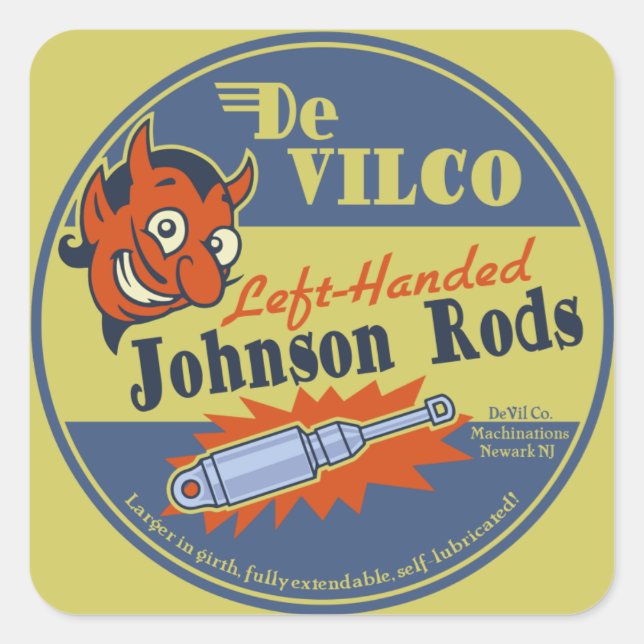 DeVILCO Left-Handed Johnsons Square Sticker (Front)
