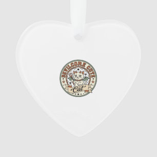 Devilcore Cute Cat Devilcore Cute Cat Vintage Vect Ornament