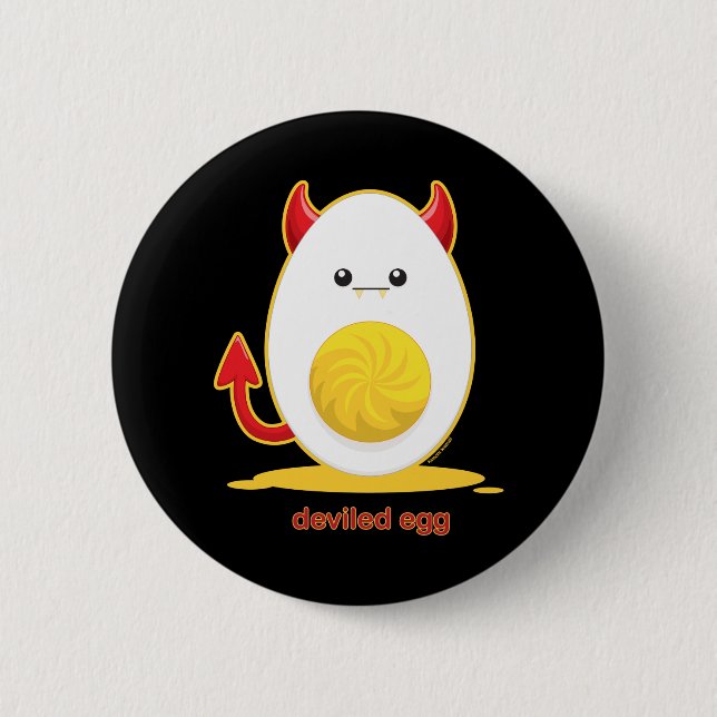 Deviled Egg 2 Inch Round Button (Front)