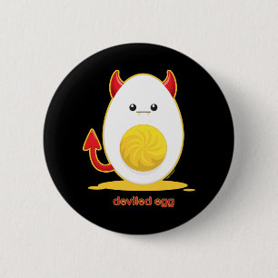 Deviled Egg 2 Inch Round Button