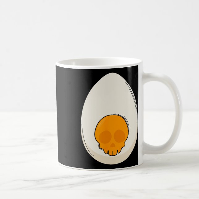 Deviled Egg Costume Devil Horns Halloween Love Egg Coffee Mug (Right)