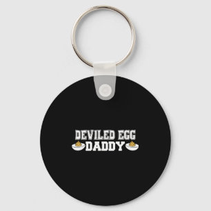 Deviled Egg Daddy - Funny Thanksgiving Deviled Egg Keychain