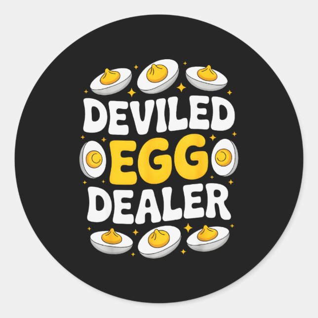 Deviled Egg Er  Classic Round Sticker (Front)