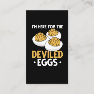 Deviled Egg Food Lover Funny Egg Humour Business Card