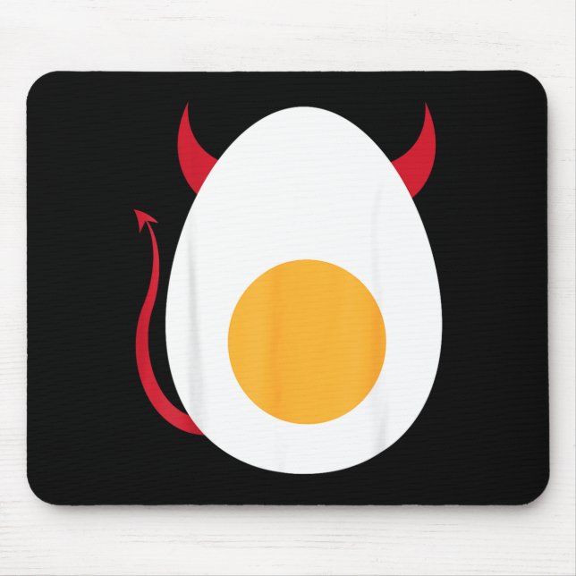 Deviled Egg Halloween Shirt _ Cool Boiled Egg Mouse Pad (Front)