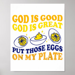 Deviled Egg Lover Funny Foodie Humor Apparel Uni-a Poster