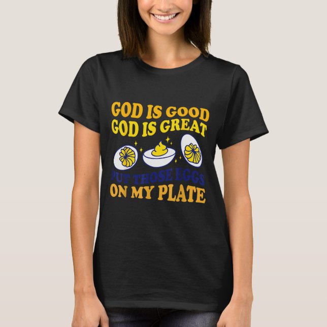 Deviled Egg Lover Funny Foodie Humor Apparel Uni-a T-Shirt (Front)