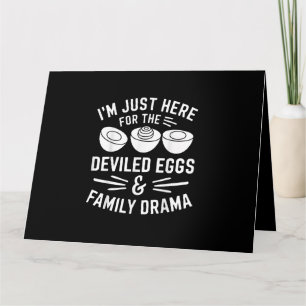 Deviled Eggs Family Drama Funny Foodie Gift Thanks Card