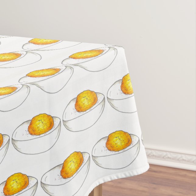 Deviled Eggs Picnic Food Cooking Kitchen Foodie Tablecloth (In Situ)