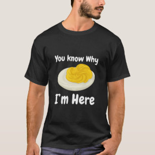Deviled Eggs You Know Why I’m Here Thanksgiving Fo T-Shirt