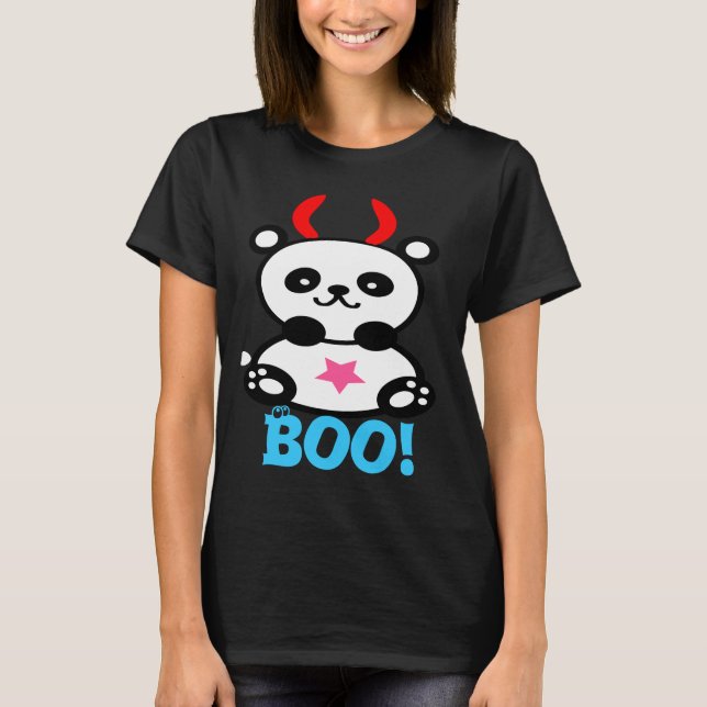 ♫♥Devilish Cute Baby-Panda Burnout T-Shirt (Fit)♥♪ (Front)