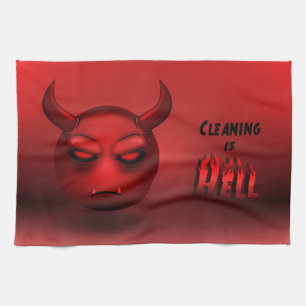 Devilmoji Kitchen Linen Towel