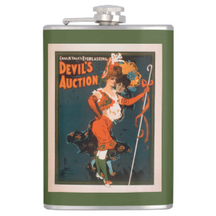 Devil's Auction Woman in Costume Theatre 2 Hip Flask