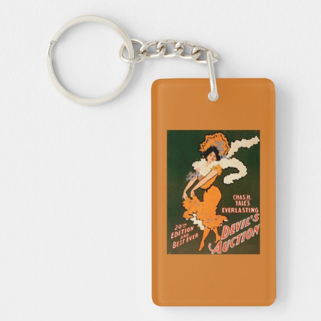 Devil's Auction Woman in Costume Theatre Keychain (Front)
