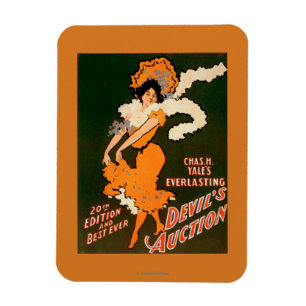 Devil's Auction Woman in Costume Theatre Magnet