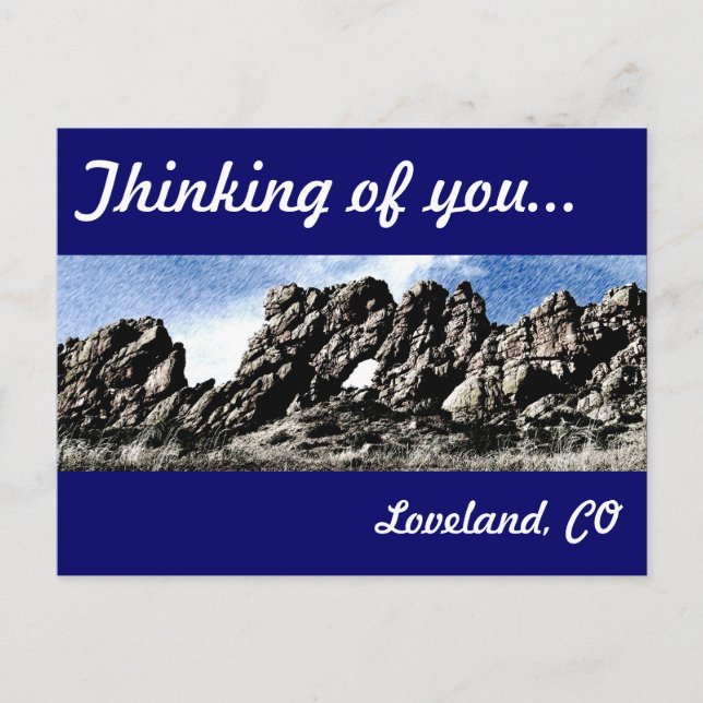 Devil's Backbone in Loveland, CO Postcard (Front)