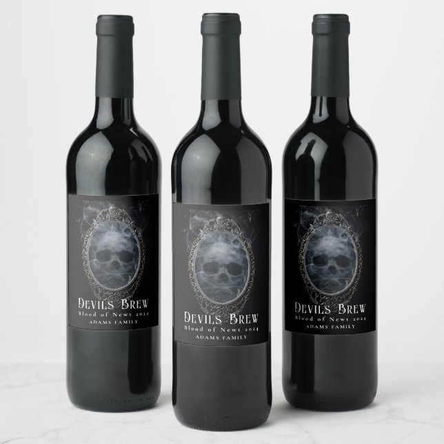 Devils Brew Custom Wine Labels (Bottles)