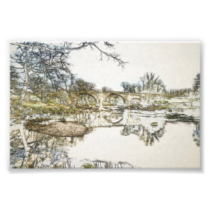 Devils Bridge and River Lune Kirkby Lonsdale Art Photo Print