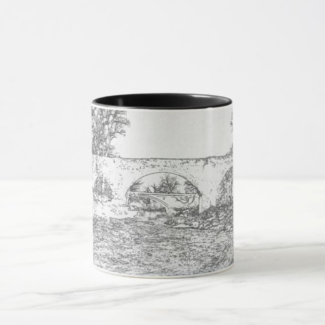Devil's Bridge and Stanley Bridge Kirkby Lonsdale Mug (Center)