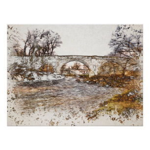 Devil's Bridge Kirkby Lonsdale Art Print