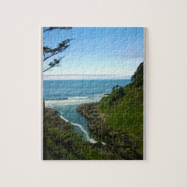 Devil's Churn, Cape Perpetua, OR Jigsaw Puzzle (Vertical)