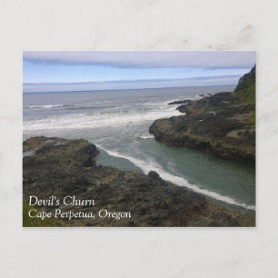 Devil's Churn, Cape Perpetua, OR Postcard