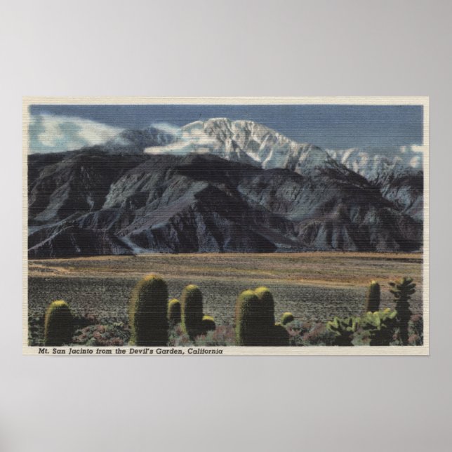 Devil's Garden View of Mt. San Jacinto # 2 Poster (Front)