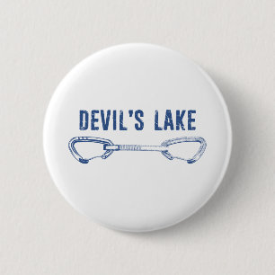 Devil's Lake Climbing Quickdraw 2 Inch Round Button