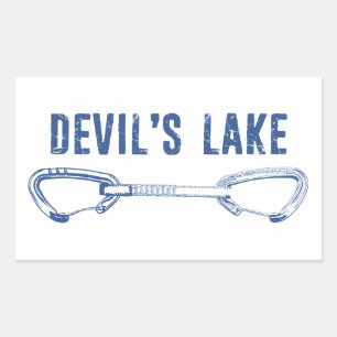 Devil's Lake Rock Climbing Quickdraw Sticker