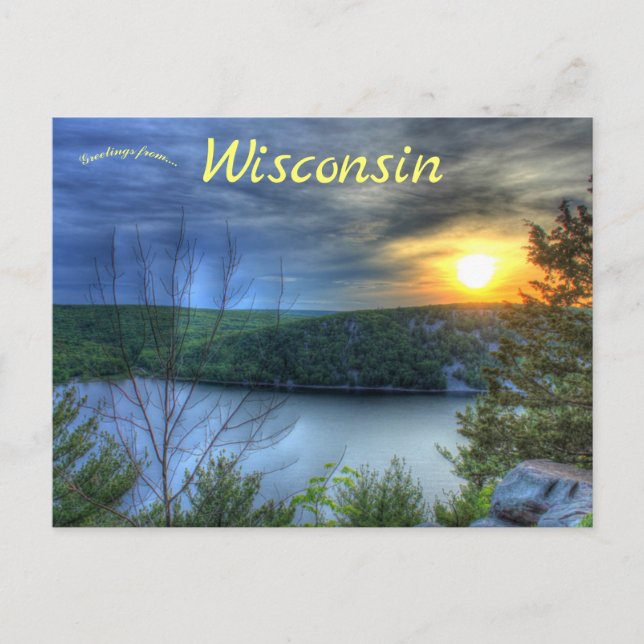 Devil's Lake State Park Wisconsin Postcard (Front)