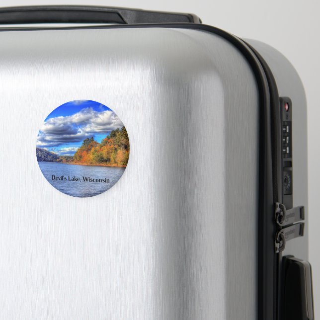 Devil's Lake, Wisconsin Magnet (In Situ (Luggage))