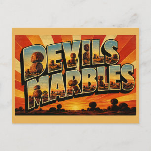 Devils Marbles NT Australia Granite Boulders  Postcard