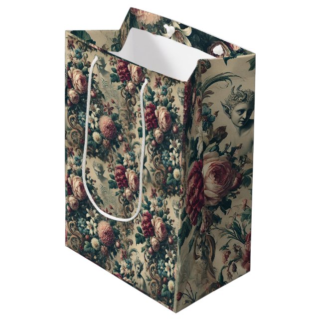 Devils of Dandy – Gothic Victorian Medium Gift Bag (Front Angled)