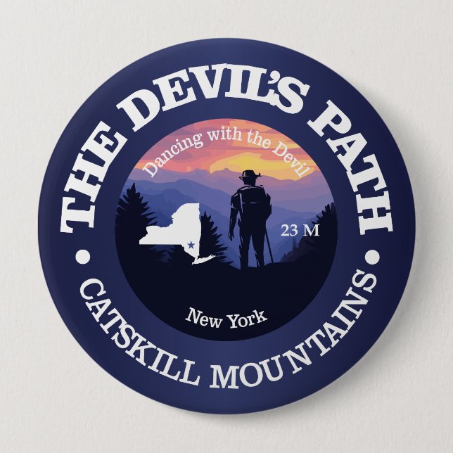 Devils Path (rd2) 4 Inch Round Button (Front)