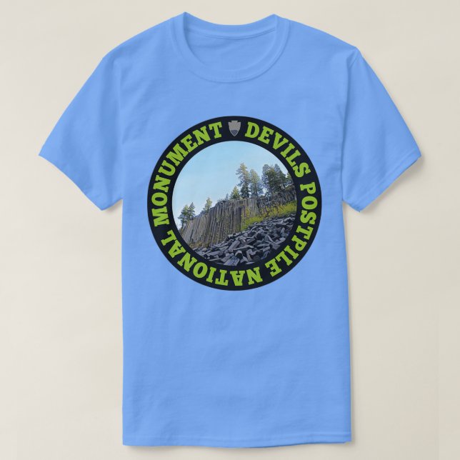 Devils Postpile National Monument circle  T-Shirt (Design Front)