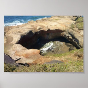 Devil's Punchbowl, Oregon Coast Poster