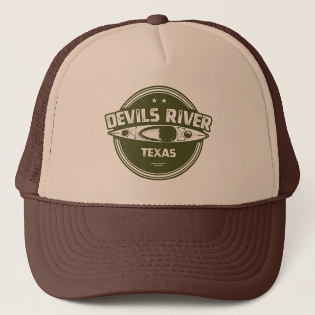 Devils River Texas Kayaking Trucker Hat (Front)
