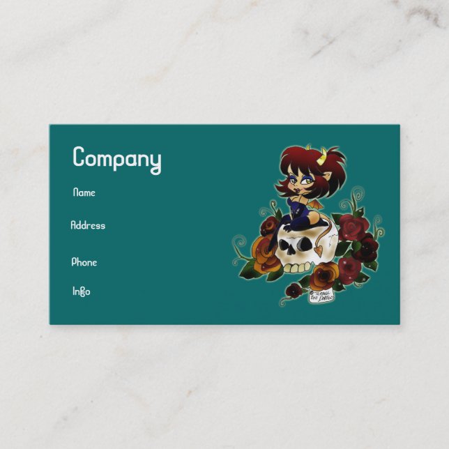 "Devil's Skull" Business Cards (Front)