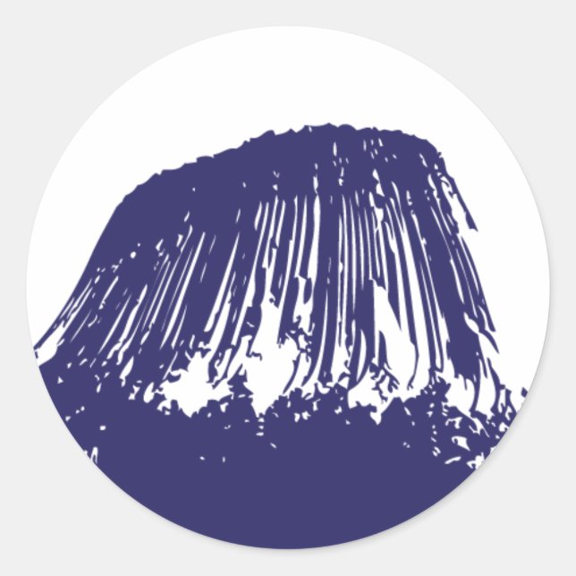 Devil's Tower Classic Round Sticker (Front)