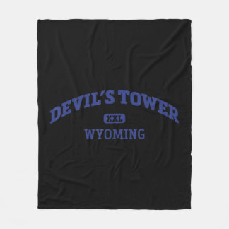 Devil's Tower College Style Rock Climbing Area Des Fleece Blanket