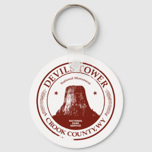 Devils Tower Keychain