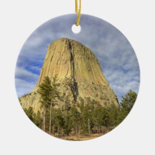 Devils Tower National Monument 4 Ceramic Ornament