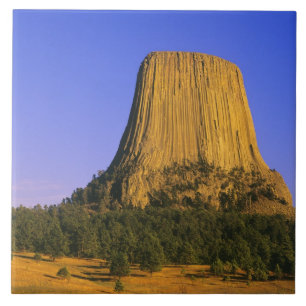 Devils Tower National Monument in Wyoming Tile