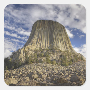 Devils Tower National Monument Square Sticker