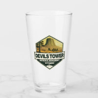 Devils Tower National Monument Travel Art Vintage