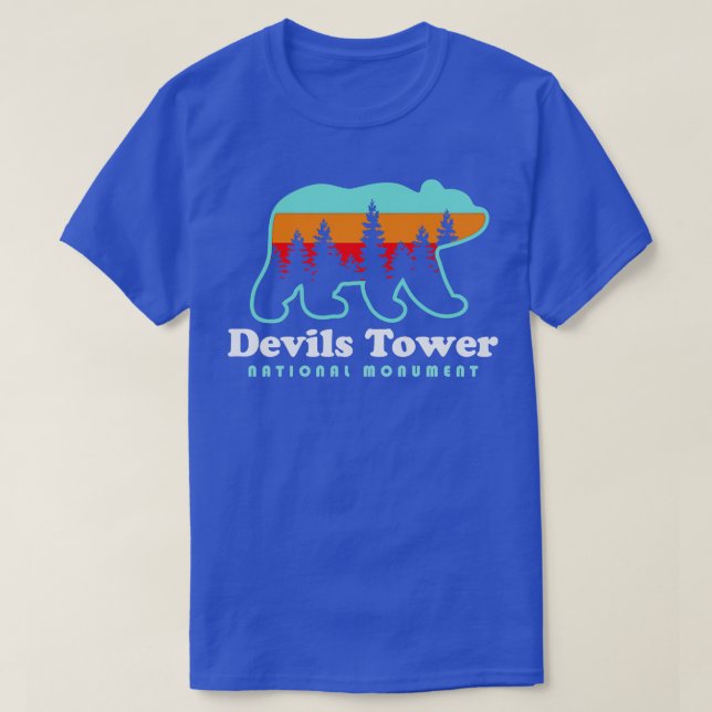 Devils Tower National Monument Wyoming Black Hills T-Shirt (Design Front)