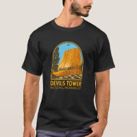 Devils Tower National Monument Wyoming Emblem Vint